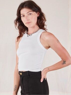 NWOT Big Bud Press Racerback Tank - White